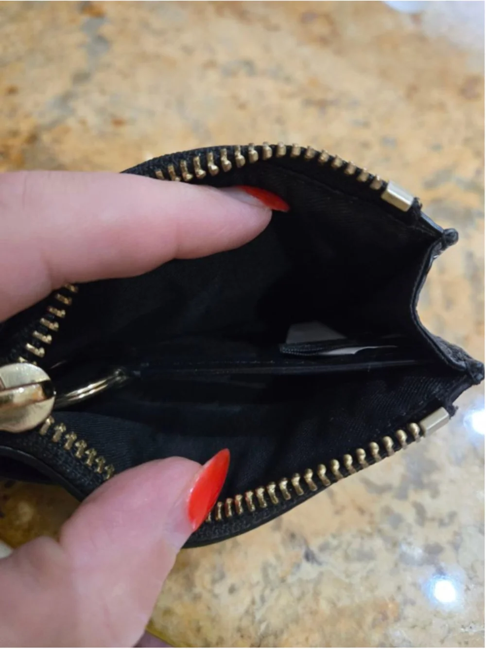 Women's Marc Jacobs Black Leather Card Wallet One Size - Picture 5 of 6